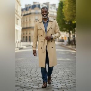 Vintage Men's Tan Trench Coat by Lakeland